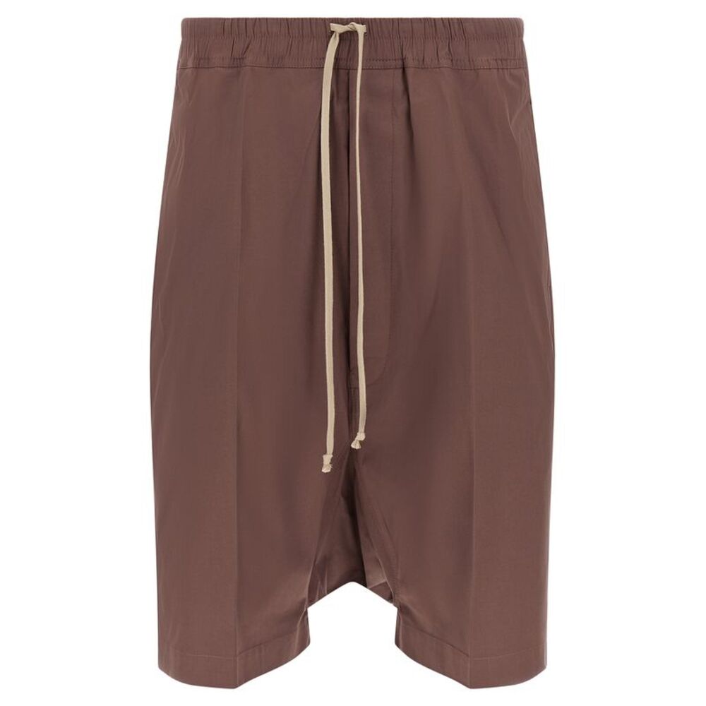 Rick Owens Brown Cotton Bermuda Men's Shorts